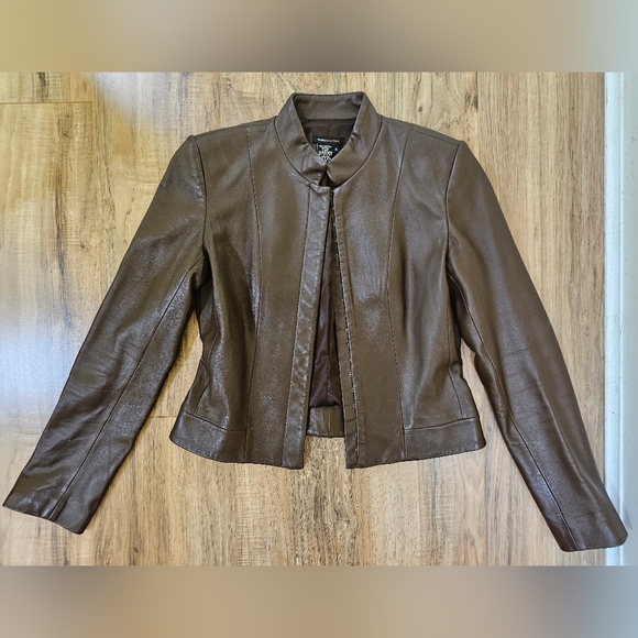 BCBGMaxAzria Jackets & Blazers - BCBGMaxAzria Leather Jacket